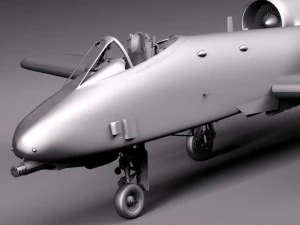 A10 Thunderbolt Fairchild Republic 3D Model