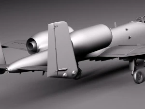 A10 Thunderbolt Fairchild Republic 3D Model