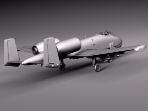 A10 Thunderbolt Fairchild Republic 3D मॉडल