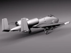 A10 Thunderbolt Fairchild Republic 3D Model