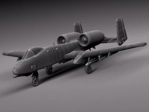 A10 Thunderbolt Fairchild Republic 3D Model