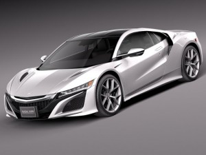 Honda NSX 2016 3D Model