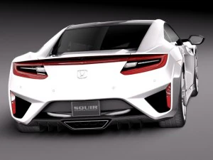 Honda NSX 2016 3D Model