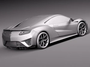 Honda NSX 2016 3D Model
