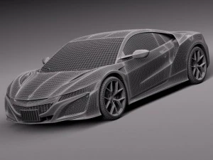 Honda NSX 2016 3D Model