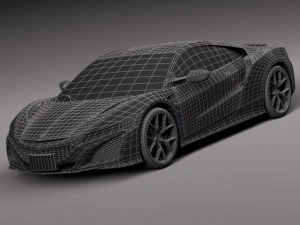 Honda NSX 2016 3D Model