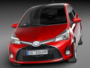 Toyota Yaris SE Hatchback 5-door 2015 Modelo 3D