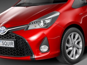 Toyota Yaris SE Hatchback 5-door 2015 Modelo 3D