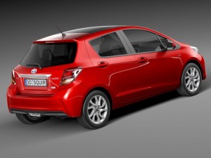 Toyota Yaris SE Hatchback 5-door 2015 Modelo 3D