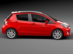 Toyota Yaris SE Hatchback 5-door 2015 Modelo 3D