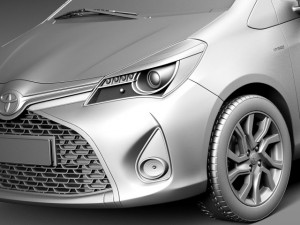 Toyota Yaris SE Hatchback 5-door 2015 Modelo 3D