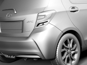 Toyota Yaris SE Hatchback 5-door 2015 Modelo 3D