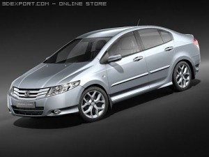 Honda City 2009 3D Model