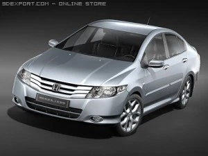 Honda City 2009 3D Model