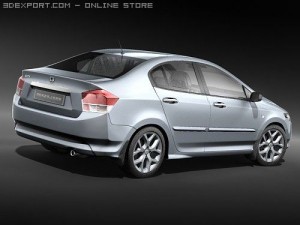 Honda City 2009 Modelo 3D