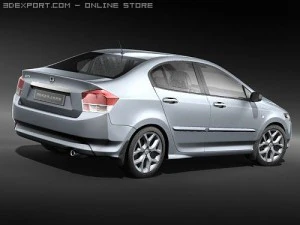 Honda City 2009 3D Model