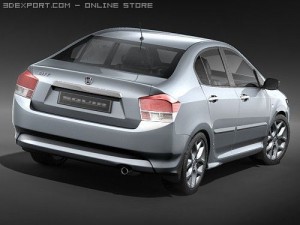 Honda City 2009 Modelo 3D