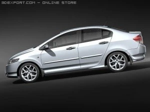 Honda City 2009 3D Model
