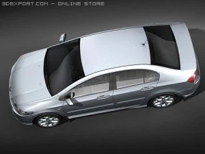 Honda City 2009 3D Model