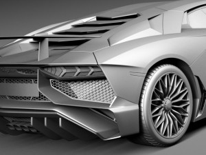Aventador LP750 4 SV 2016 Modelo 3D