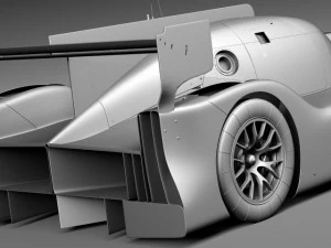 Carro de corrida Nissan GTR LM Nismo 2015 Modelo 3D