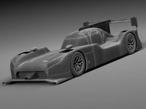 Carro de corrida Nissan GTR LM Nismo 2015 Modelo 3D