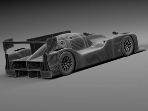 Carro de corrida Nissan GTR LM Nismo 2015 Modelo 3D