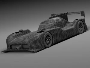 Carro de corrida Nissan GTR LM Nismo 2015 Modelo 3D
