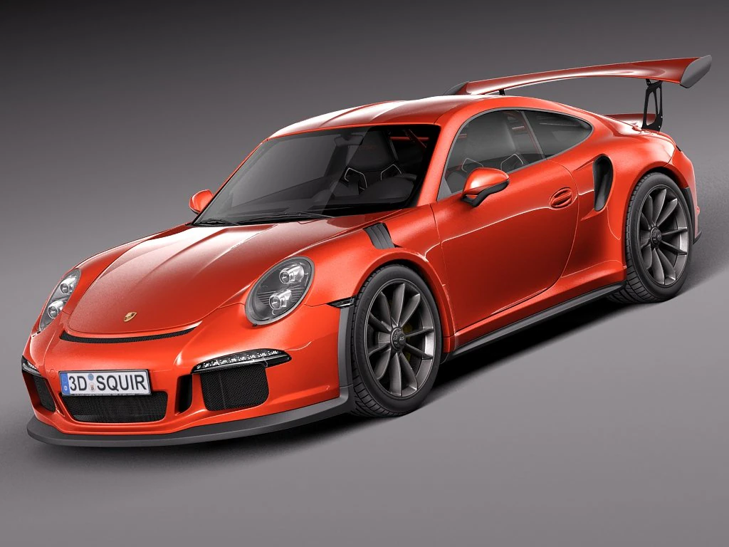 Porsche 911 GT3RS 2016 3D Model .c4d .max .obj .3ds .fbx .stl .blend 