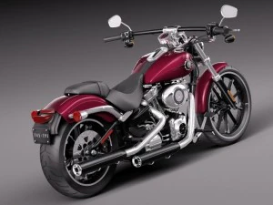 Harley Davidson Softail Breakout 2015 3D Model