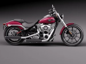Harley Davidson Softail Breakout 2015 3D Model