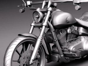 Harley Davidson Softail Breakout 2015 3D Model