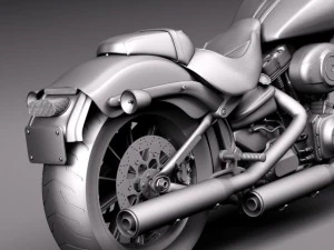 Harley Davidson Softail Breakout 2015 3D Model