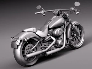 Harley Davidson Softail Breakout 2015 3D Model