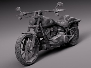 Harley Davidson Softail Breakout 2015 3D-Modell