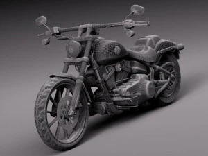 Harley Davidson Softail Breakout 2015 3D Model