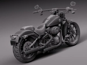 Harley Davidson Softail Breakout 2015 3D Model