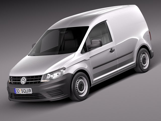 Volkswagen Caddy Cargo Van 2016 3Dモデル .c4d .max .obj .3ds .fbx .stl .blend 