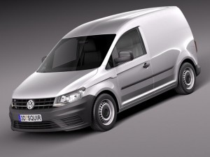 Volkswagen Caddy Cargo Van 2016 Modello 3D