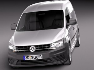 Volkswagen Caddy Cargo Van 2016 3Dモデル