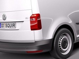 Volkswagen Caddy Cargo Van 2016 3Dモデル