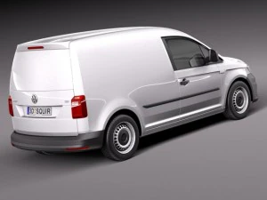 Volkswagen Caddy Cargo Van 2016 3D Model