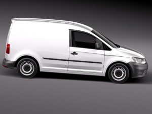 Volkswagen Caddy Cargo Van 2016 3Dモデル