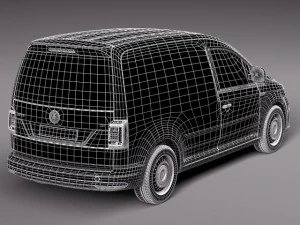 Volkswagen Caddy Cargo Van 2016 3D Model