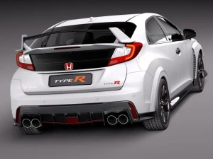 Honda Civic Type R 2016 3D Model