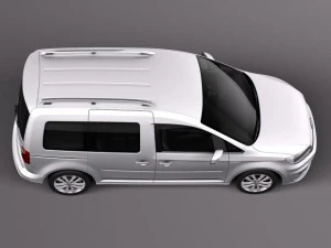 Volkswagen Caddy Passenger Van 2016 3D Model