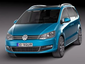 VolkswagenSharan2016 Modello 3D