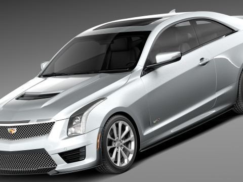 Cadillac ATS-V Coupe 2016 3D Model