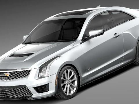 Кадиллак АТС-В Купе 2016 3D Модель