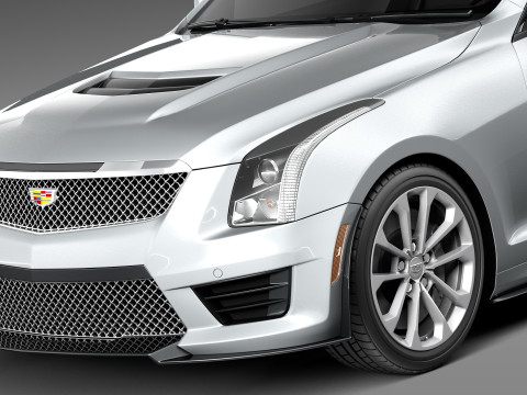 Cadillac ATS-V Coupe 2016 3D 모델